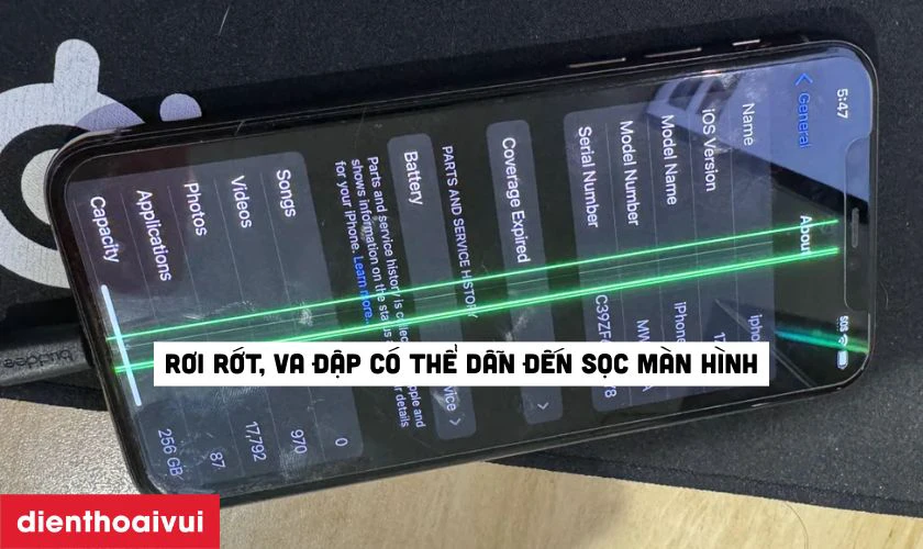 Nguyên nhân iPhone 14 Series bị sọc màn hình