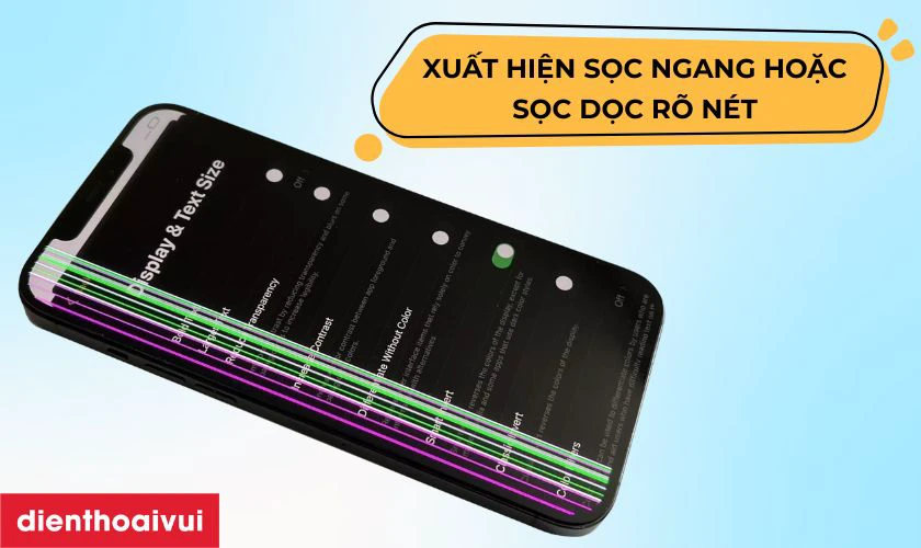 Dấu hiệu nhận biết iPhone 15 Plus bị sọc màn hình cần sửa