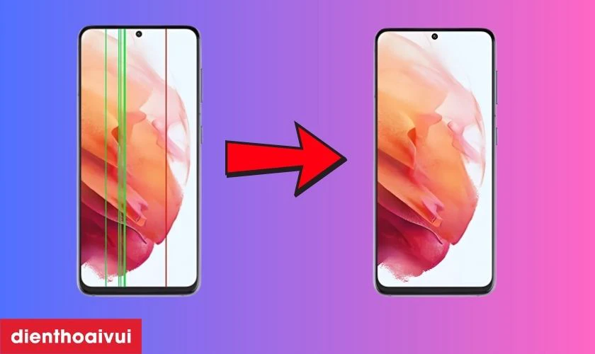 Sửa sọc màn hình Samsung S21 là gì?