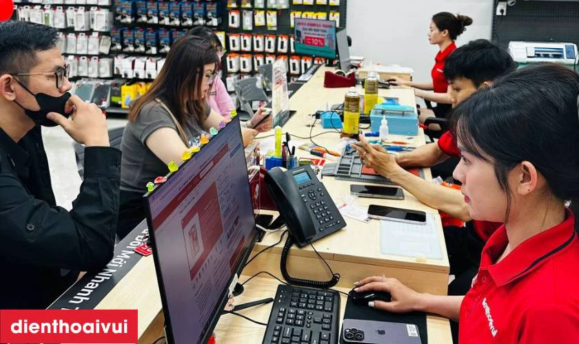 Điện Thoại Vui hiện cung cấp dịch vụ sửa sọc màn hình tại TPHCM, Hà Nội