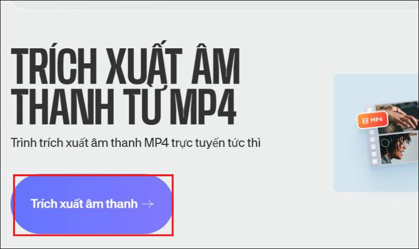 Tách âm thanh từ video online bằng Veed.io