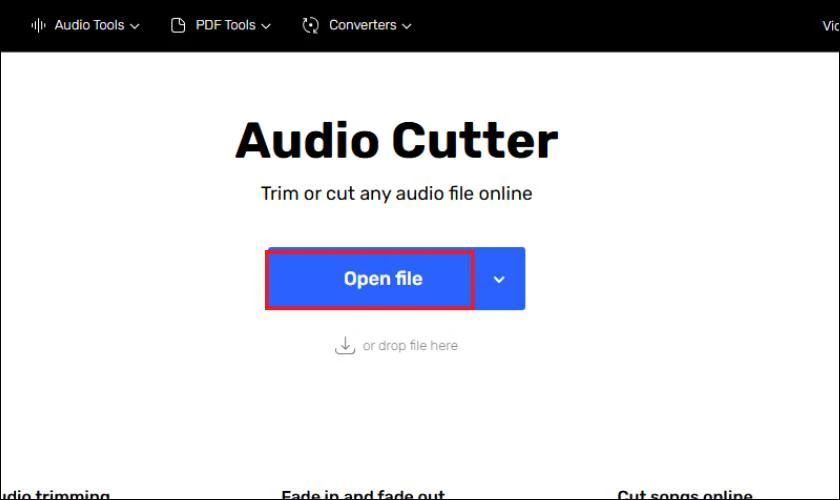 Tách âm thanh từ video online bằng MP3 Cutter