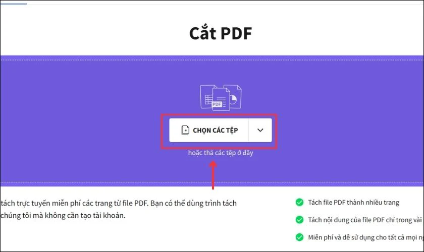 Hướng dẫn tách file PDF bằng công cụ online