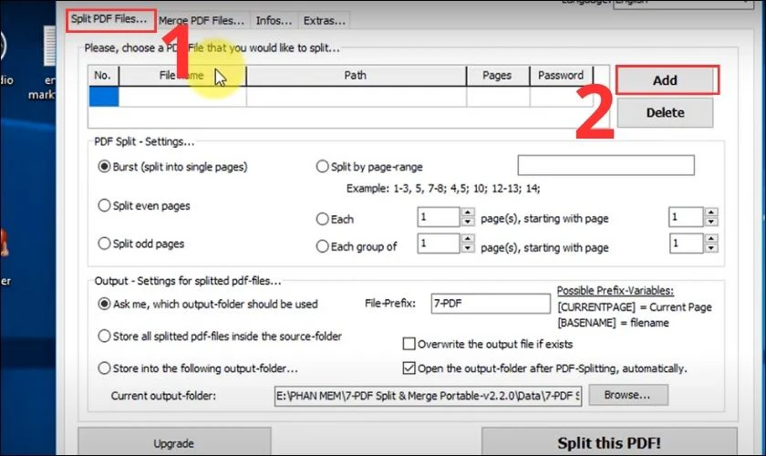 Cách tách file PDF thành nhiều file miễn phí với Adolix Split