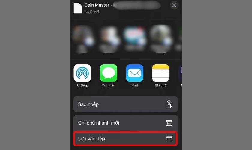 Tải file Coin Master Speed về và chọn “Lưu vào Tệp”