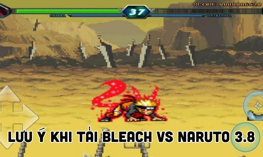 Lưu ý khi tải Bleach vs Naruto 3.8