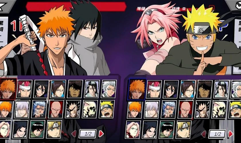 Phiên bản 4.0 đã cập nhật thêm nhiều nhân vật mới đến từ cả thế giới Bleach và Naruto