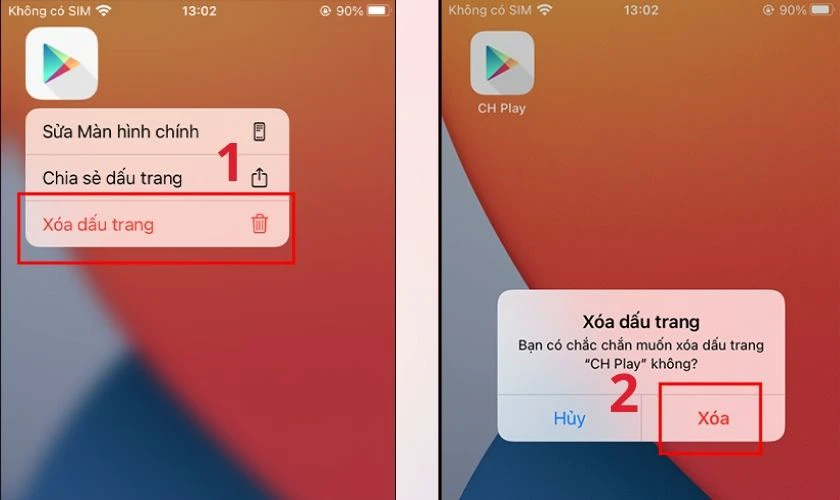 Cách xóa ứng dụng CH Play trên iPhone đơn giản