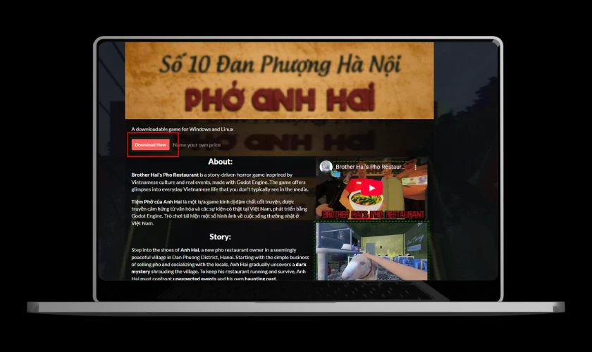 Cách tải game Phở anh Hai trên máy tính