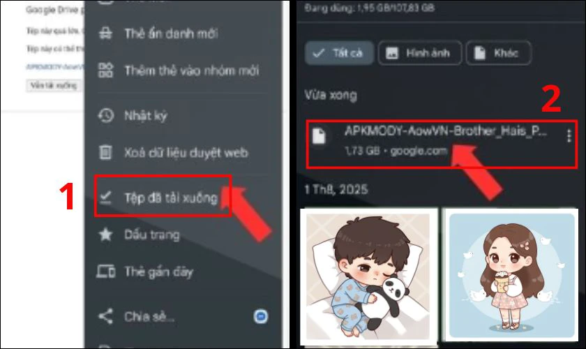 Mở file cài đặt game