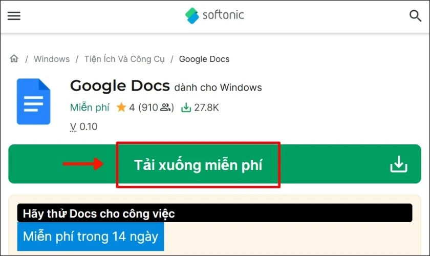 Cách tải Google Docs