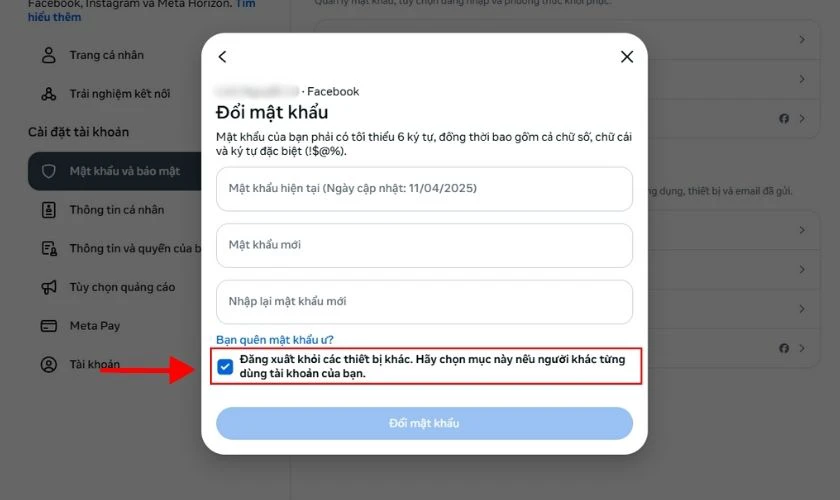 Cách lấy lại tài khoản Facebook bị hack bằng mật khẩu cũ