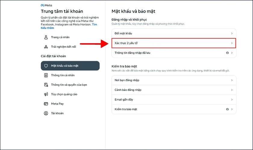 Bật xác thực hai bước để tránh bị hack vào những lần sau