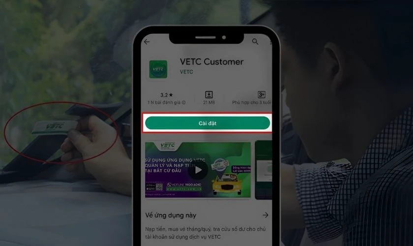 Mở tài khoản giao thông VETC