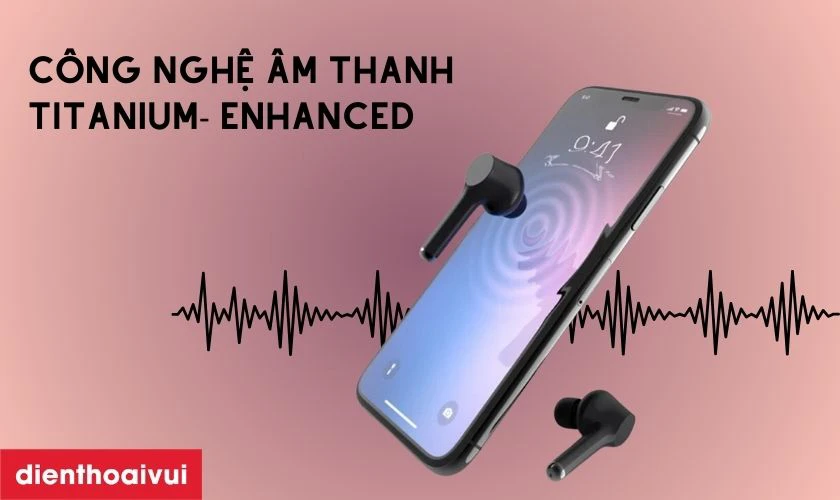 Tai nghe Aukey sử dụng công nghệ âm thanh Titanium- Enhanced