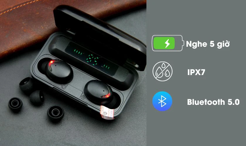 Tai nghe Bluetooth F9 Pro thương hiệu PAGINI