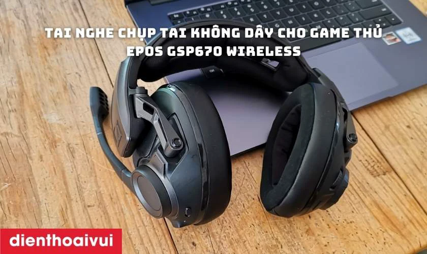 Tai nghe chụp tai không dây cho game thủ EPOS GSP670 Wireless