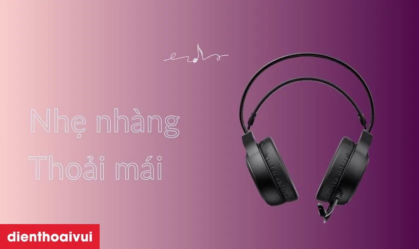 Thiết kế nhẹ nhàng thoải mái khi sử dụng lâu