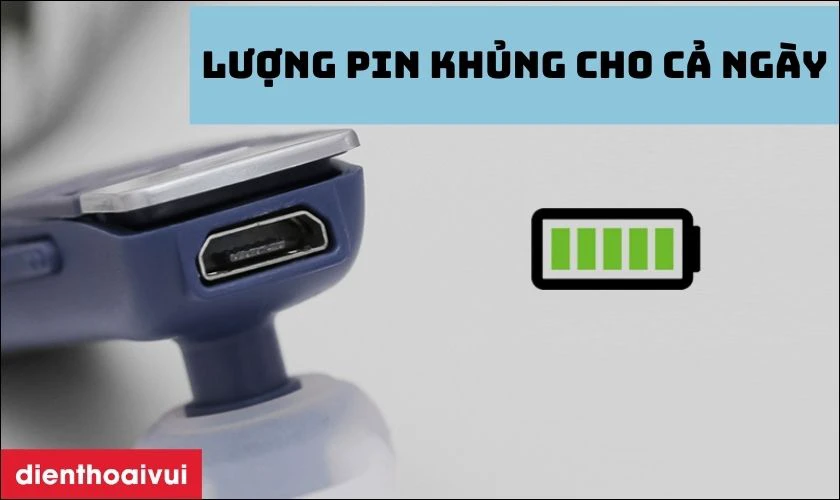 Lượng pin khủng cho cả ngày