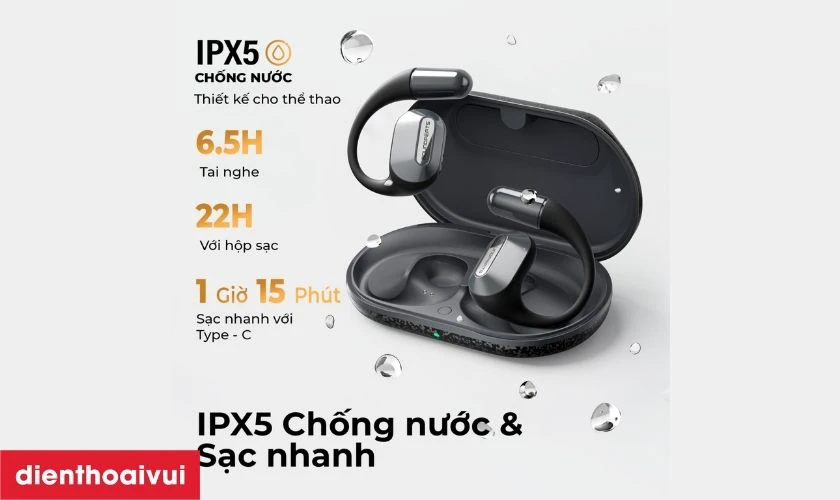 Khả năng chống nước IPX5