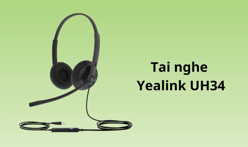 Tai nghe Yealink UH34 tiện lợi