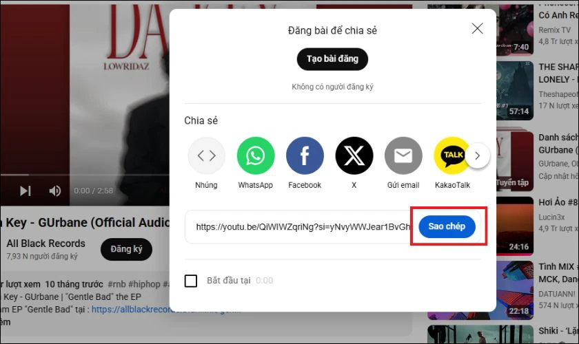 Chọn tùy chọn Sao chép đường dẫn