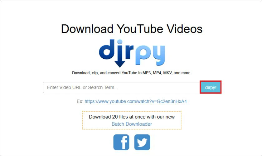 Tải nhạc từ Youtube về MP3 bằng Dirpy