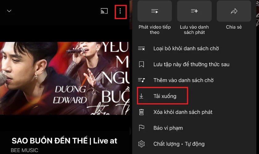 Tải nhạc từ Youtube về MP3 bằng Youtube Music