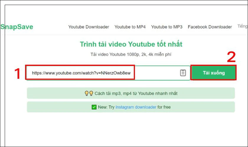 Tải nhạc từ YouTube về Zing MP3 trên iPhone bằng Snapsave.io