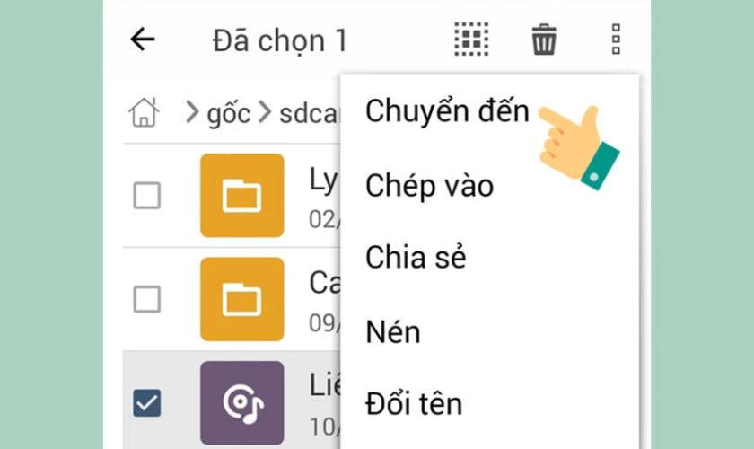 Tìm nhạc đã tải trong thư mục Downloads trên điện thoại