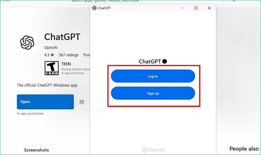 Đăng nhập vào tài khoản ChatGPT của bạn