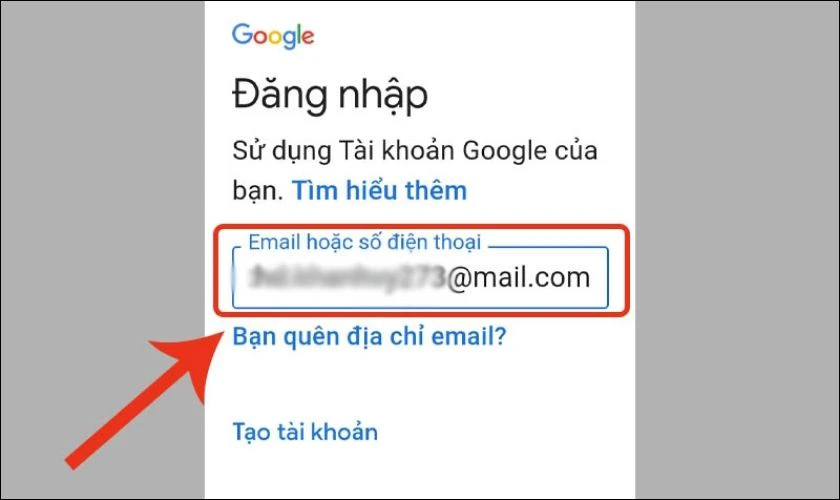 Kế tiếp, bạn cần đăng nhập vào tài khoản Google mà bạn dùng cho nền tảng CH Play