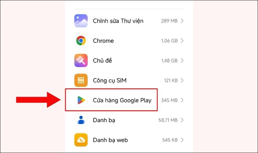 Xóa bộ nhớ đệm và dữ liệu của Google Play