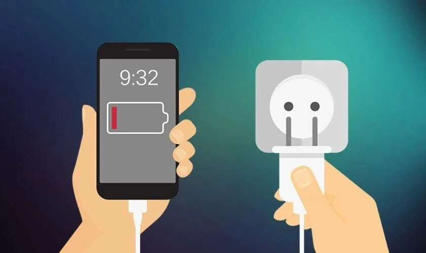 Đổi nguồn điện khác để kiểm tra dây sạc iPhone có vào điện không