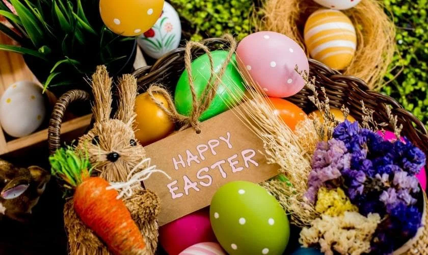 Hình ảnh thỏ và trứng trong Lễ Phục Sinh 2026
