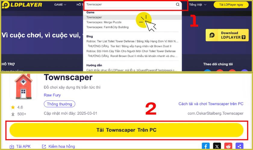 Tải Townscraper miễn phí PC cực nhanh chóng
