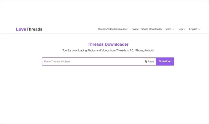 Tải Voice Threads bằng LoveThreads.net