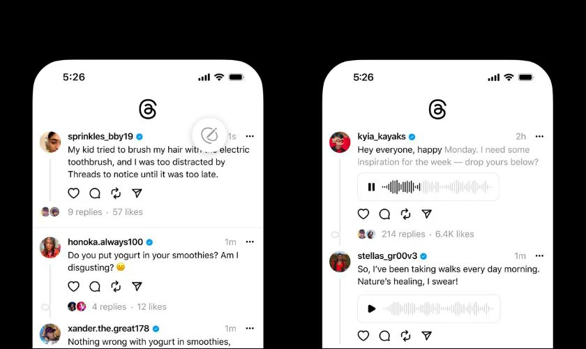 Lưu ý khi tải Voice Threads về điện thoại, máy tính