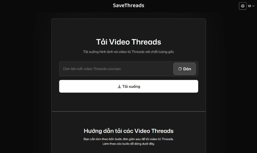 Tải ghi âm threads bằng Savethreads.io
