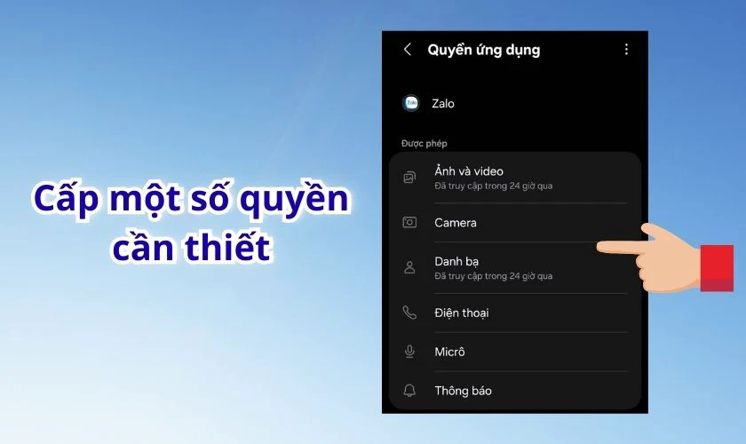 Cách thiết lập Zalo khi mới tải về