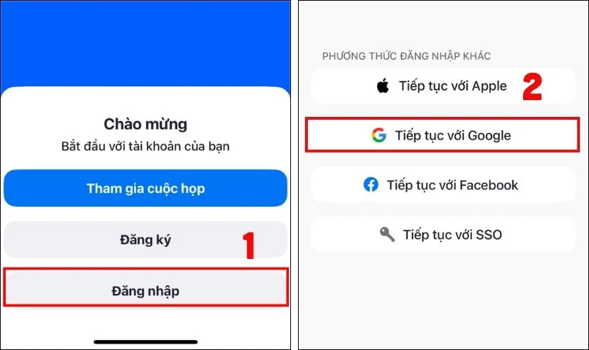 Nhấn chọn Đăng ký (Sign up) nếu bạn chưa có tài khoản Zoom