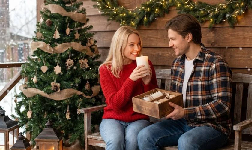 Nến thơm là ý tưởng tặng quà Noel tinh tế