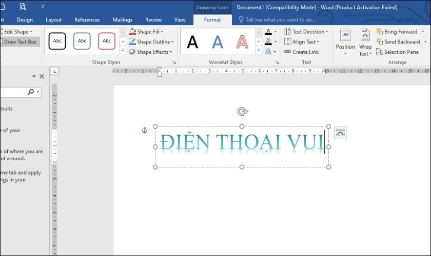 Tạo chữ nghệ thuật trong Word: Hướng dẫn nhanh
