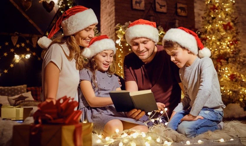 Tạo dáng chụp ảnh Giáng sinh tại nhà