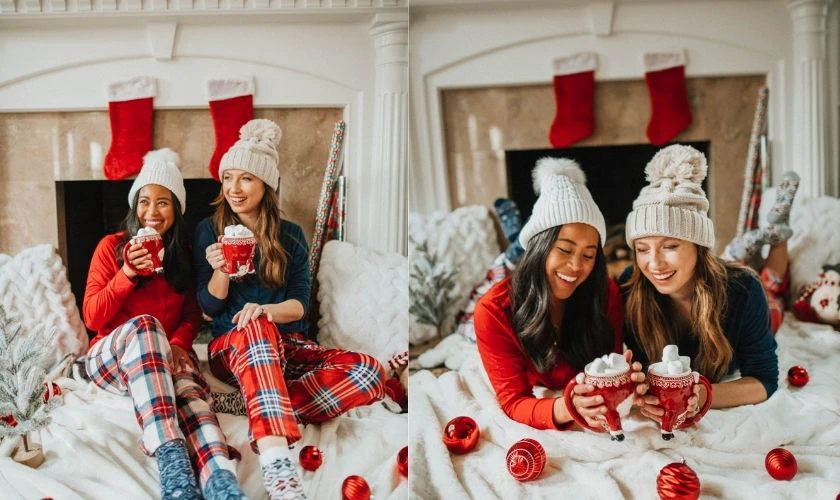 Gợi ý tạo dáng chụp ảnh Noel tại nhà
