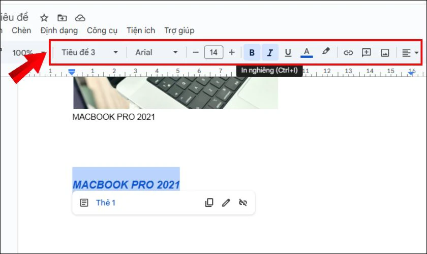 C&aacute;ch t&ugrave;y chỉnh định dạng danh mục h&igrave;nh ảnh trong Google Docs