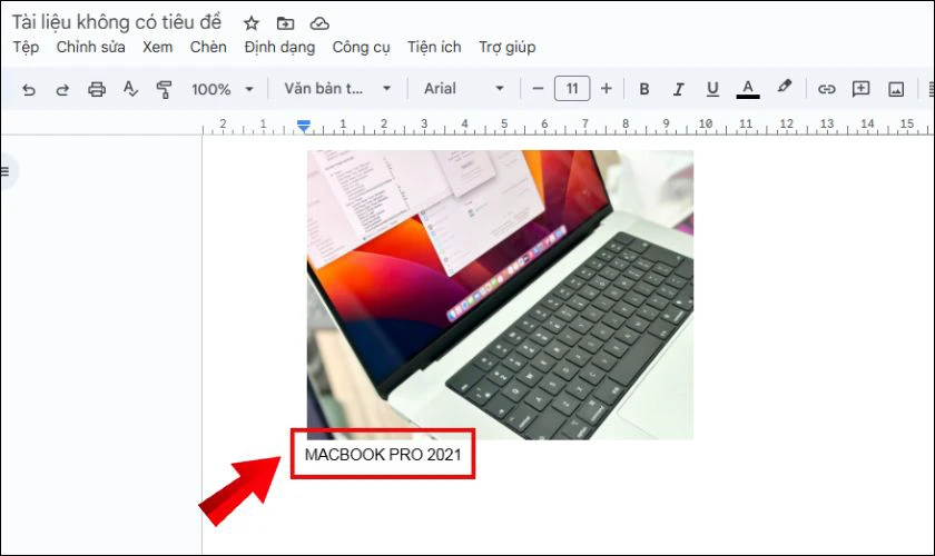 Tạo danh mục h&igrave;nh ảnh trong Google Docs bằng Bookmark nhanh