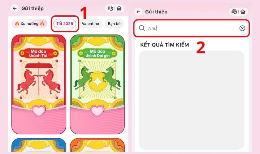 Chọn mẫu Tết 2026 và người nhận