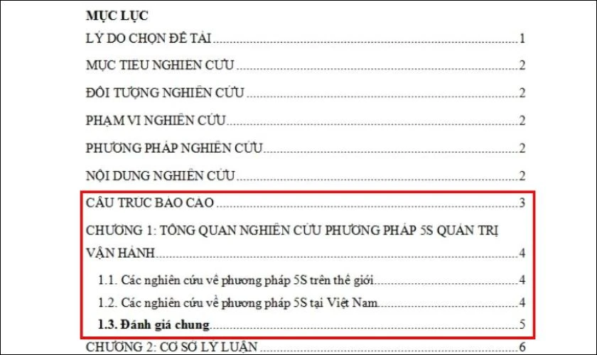 Lỗi thường gặp khi tạo mục lục hình ảnh trong Word