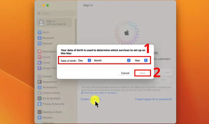 Nhập thông tin cá nhân sau đó nhấn Next
